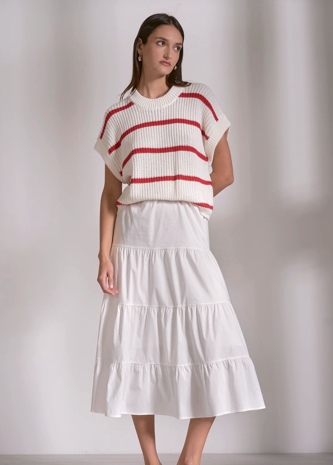 SWEATER SKIRT MIDI DRESS