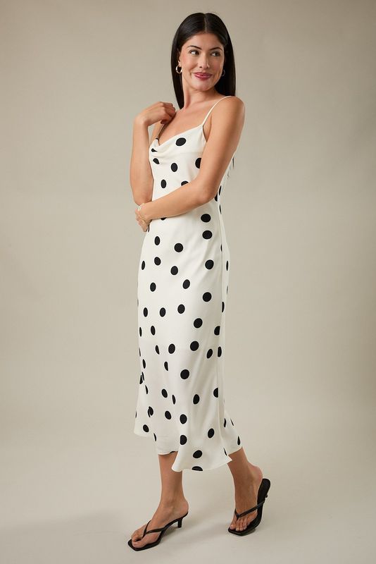 COWL NECK SLEEVELESS BIAS SLIP