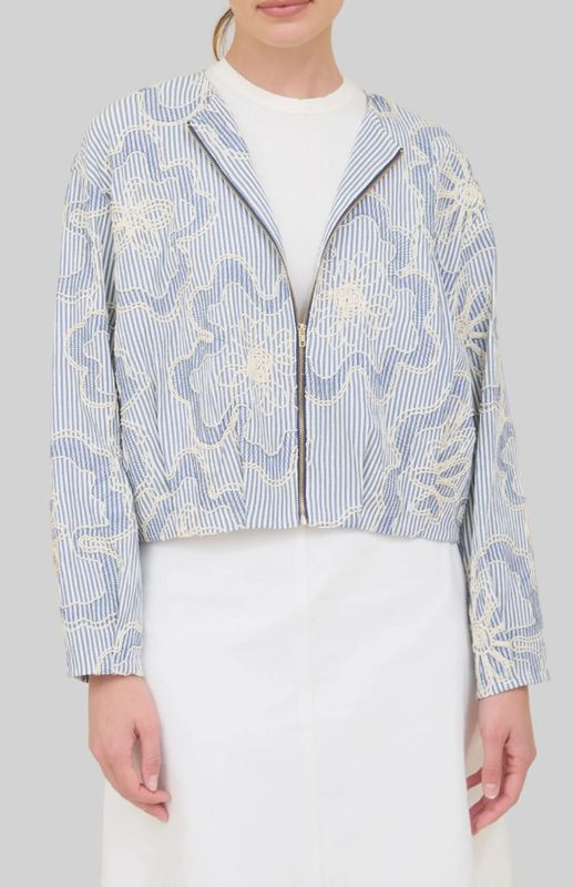 EMBROIDERED BOMBER JACKET