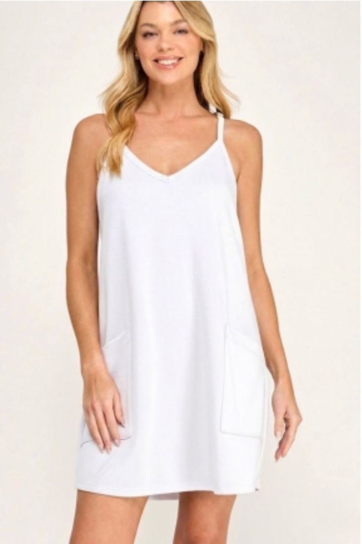 TECHNO CUPRO ROMPER DRESS