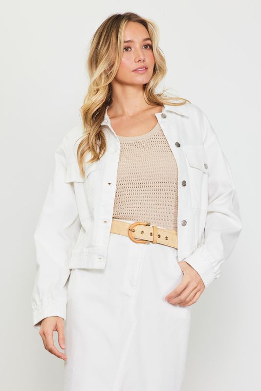 WASHED COTTON TWILL JACKET