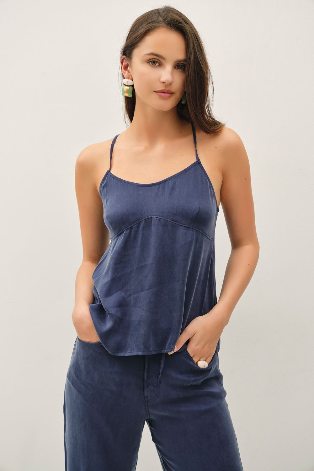 AIR WASHED STRAPPY CAMI TOP