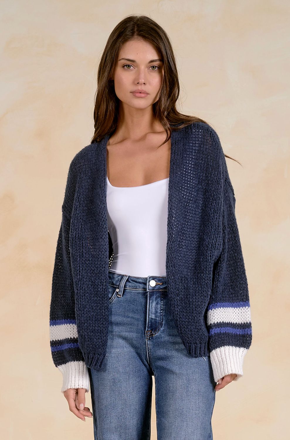 SWEATER CARDI LOOSE KNIT
