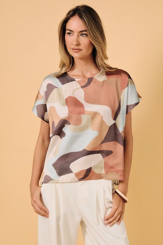 ROUND NECK SHORT SLV TOP