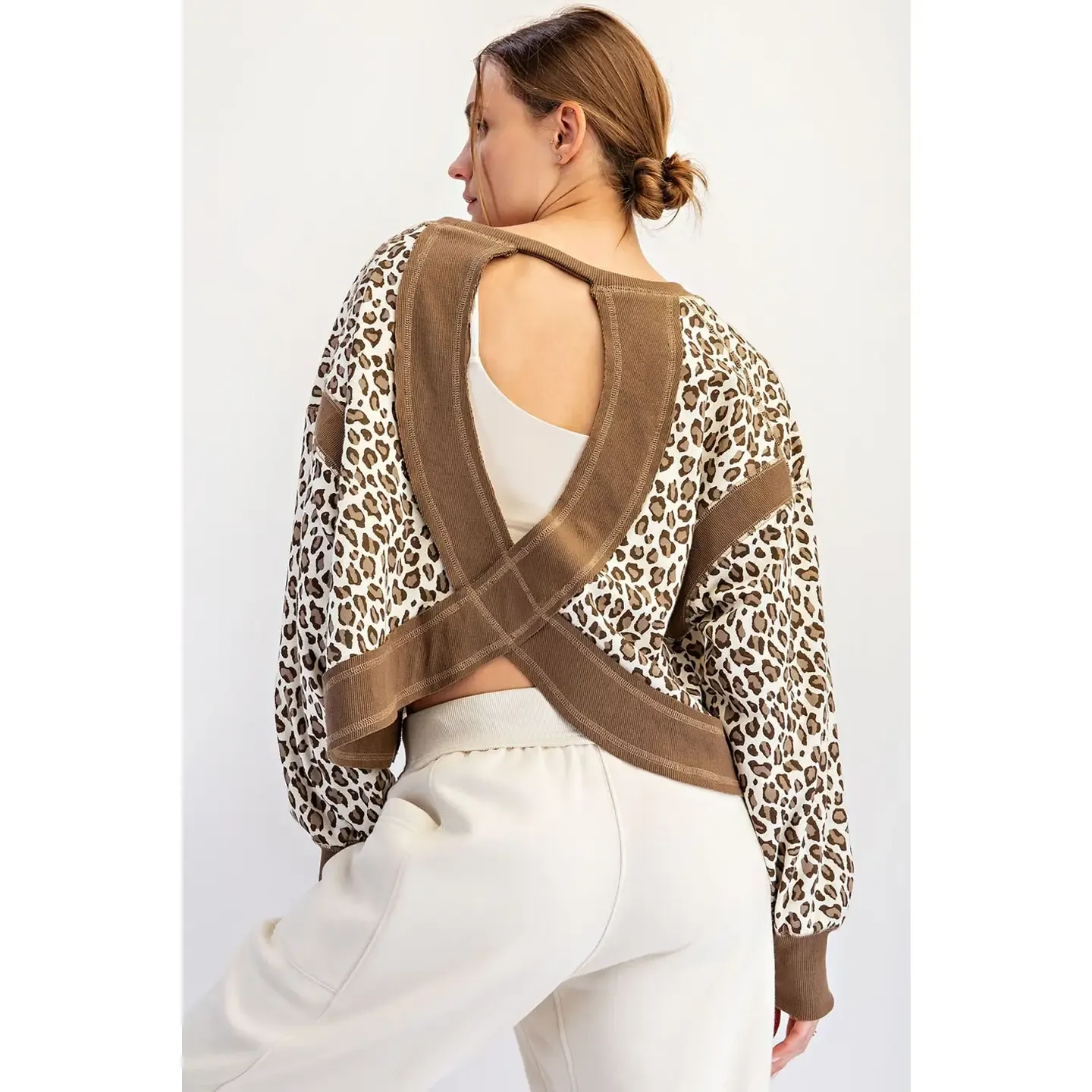 ANIMAL PRINT OPEN BACK