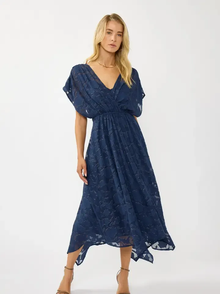 HANKERCHIEF MIDI DRESS