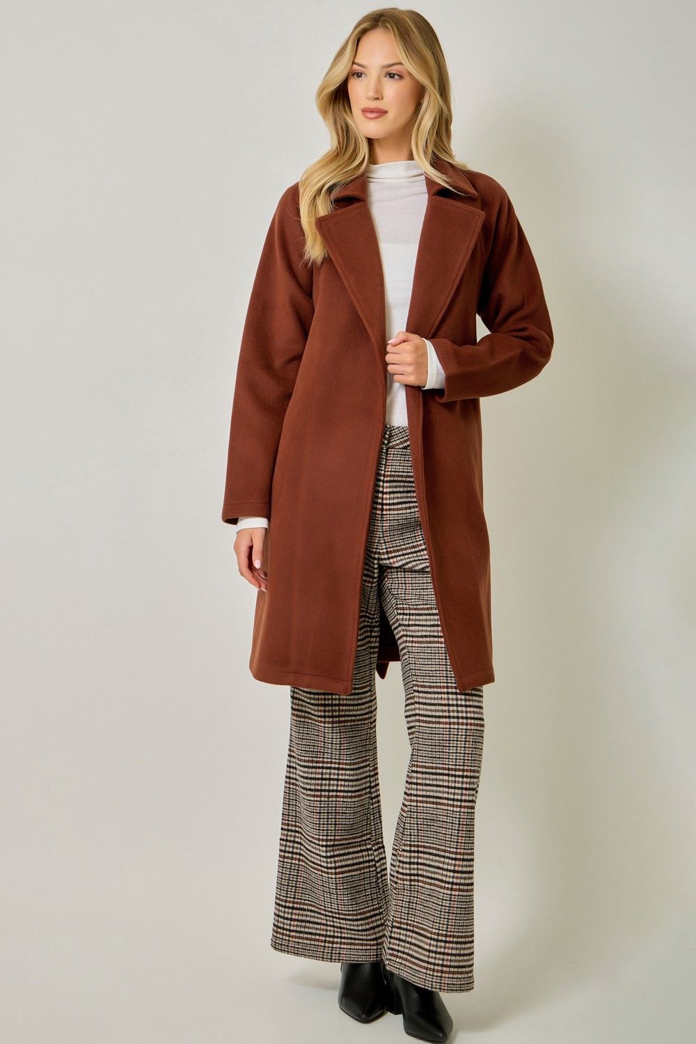 LAPEL COLLAR ROBE COAT