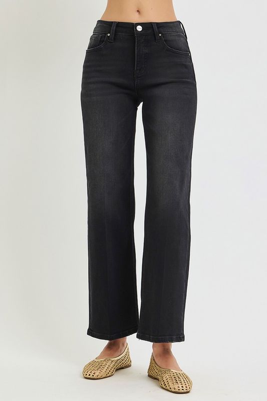 HIGH RISE ANKLE STRAIGHT W/CREASE