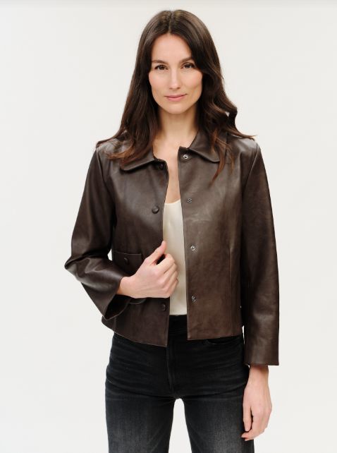 VAIL ROUNDED COLLAR FAUX