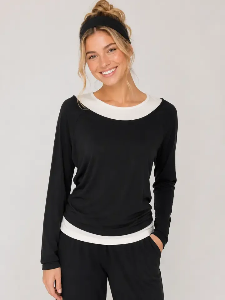 RIB BOAT NK CONTRAST TOP