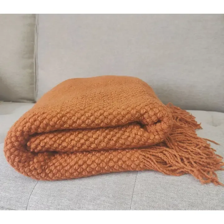 THROW BLANKET W/ FRINGE