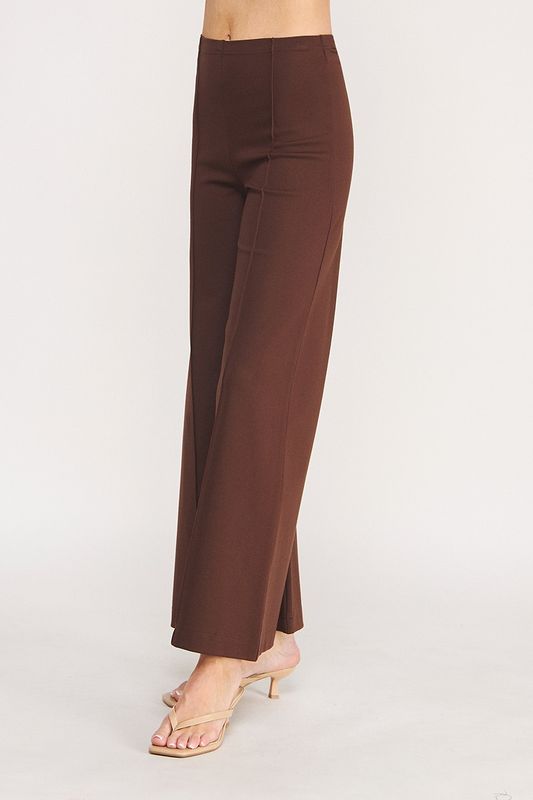 CONTOUR WIDE LEG PONTE PANTS