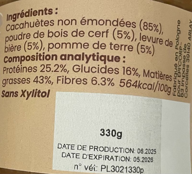 EpiTella - Beurre de cacahuètes pour chien !