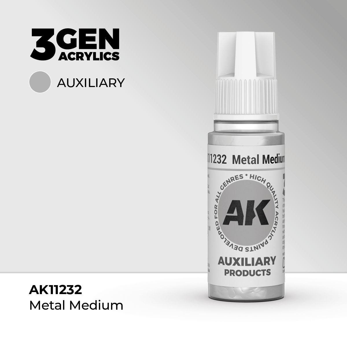 AK Interactive 3G Acrylic Metal Medium 17ml