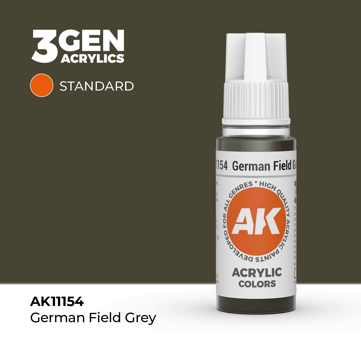 AK Interactive 3G Acrylic German Field Grey 17ml