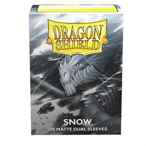 Sleeves: Dragon Shield: Matte DUAL: Snow (White)
