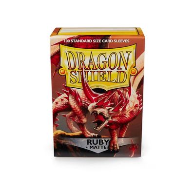 Sleeves: Dragon Shield: Matte: Ruby (100)