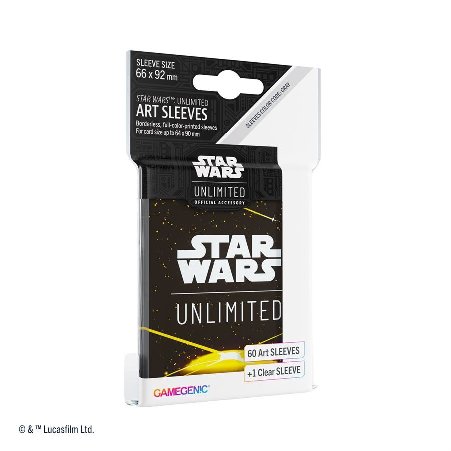 Sleeves: Star Wars: Unlimited: Art Sleeves: Card Back Yellow (60)