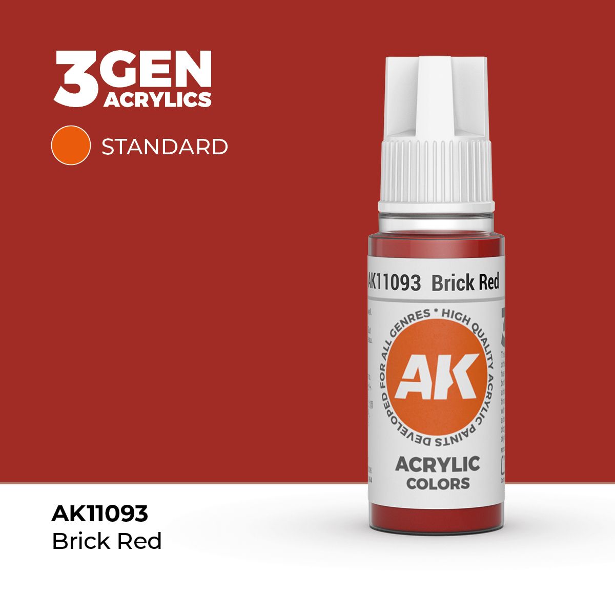 AK Interactive 3G Acrylic Brick Red 17ml