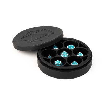 Dice Case: Silicone Round: Black