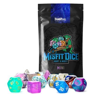 Dice: 2x 7 pc: 10 mm: Mystery Misfit Mini 2 Set Pack
