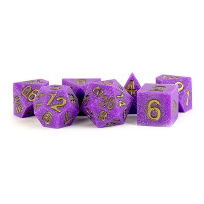 Dice: 7 pc: 16 mm: Sharp Edge Silicone Rubber: Regal Ricochet