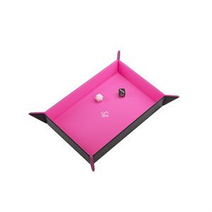 Magnetic Dice Tray: Rectangular: Black/Pink