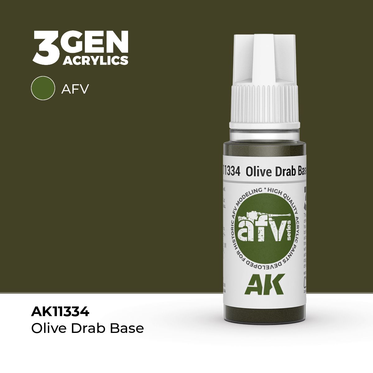 AK Interactive 3G Olive Drab Base