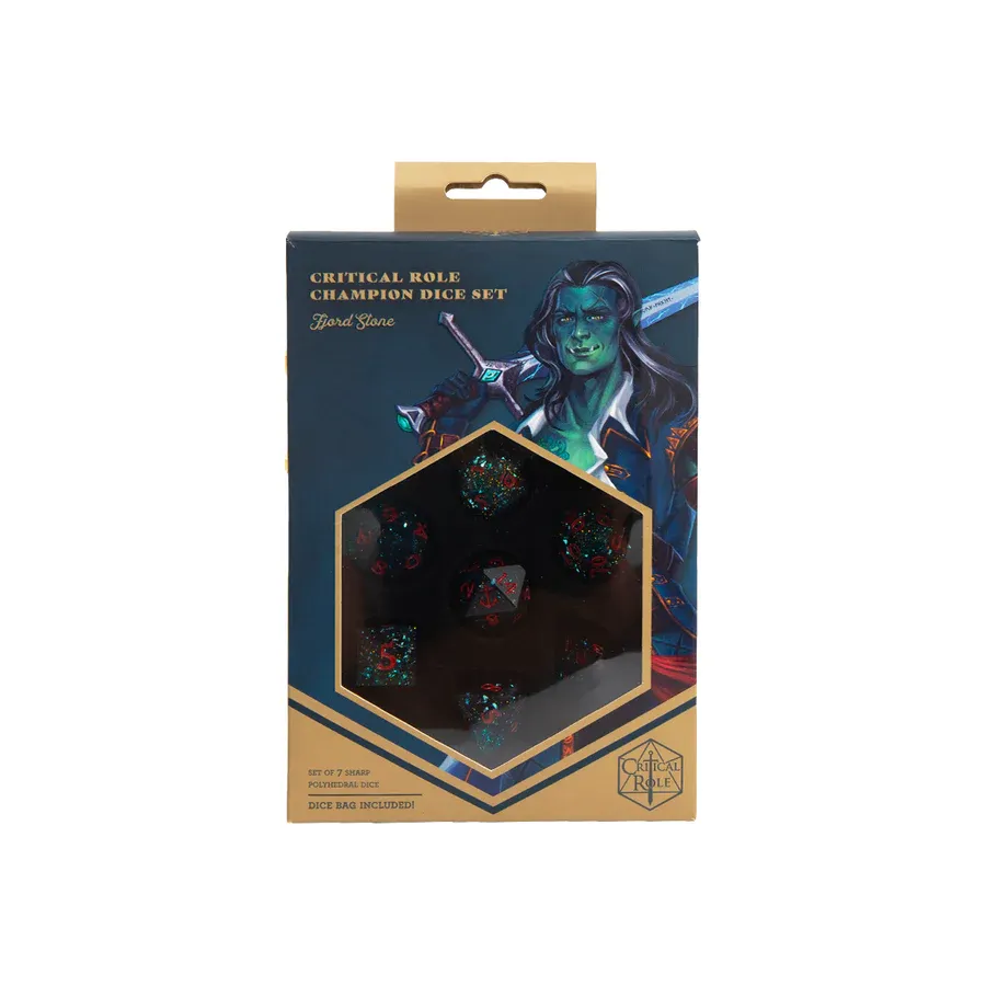 Critical Role Champion Dice Set: Fjord Stone