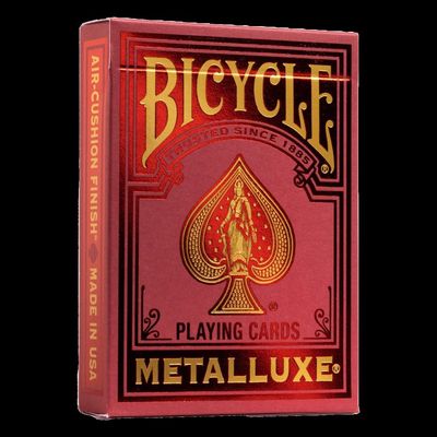 Bicycle Playing Cards - Metalluxe: Holiday Red