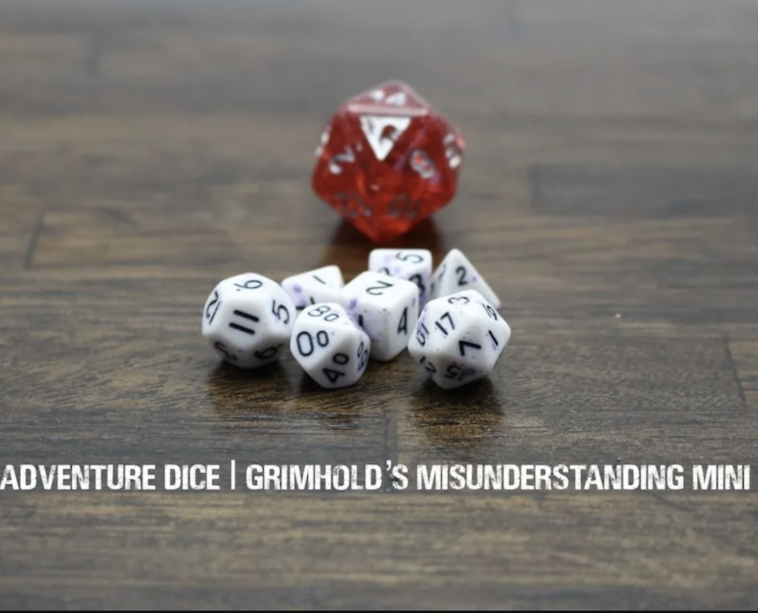 Grimhold's Misunderstanding mini dice set