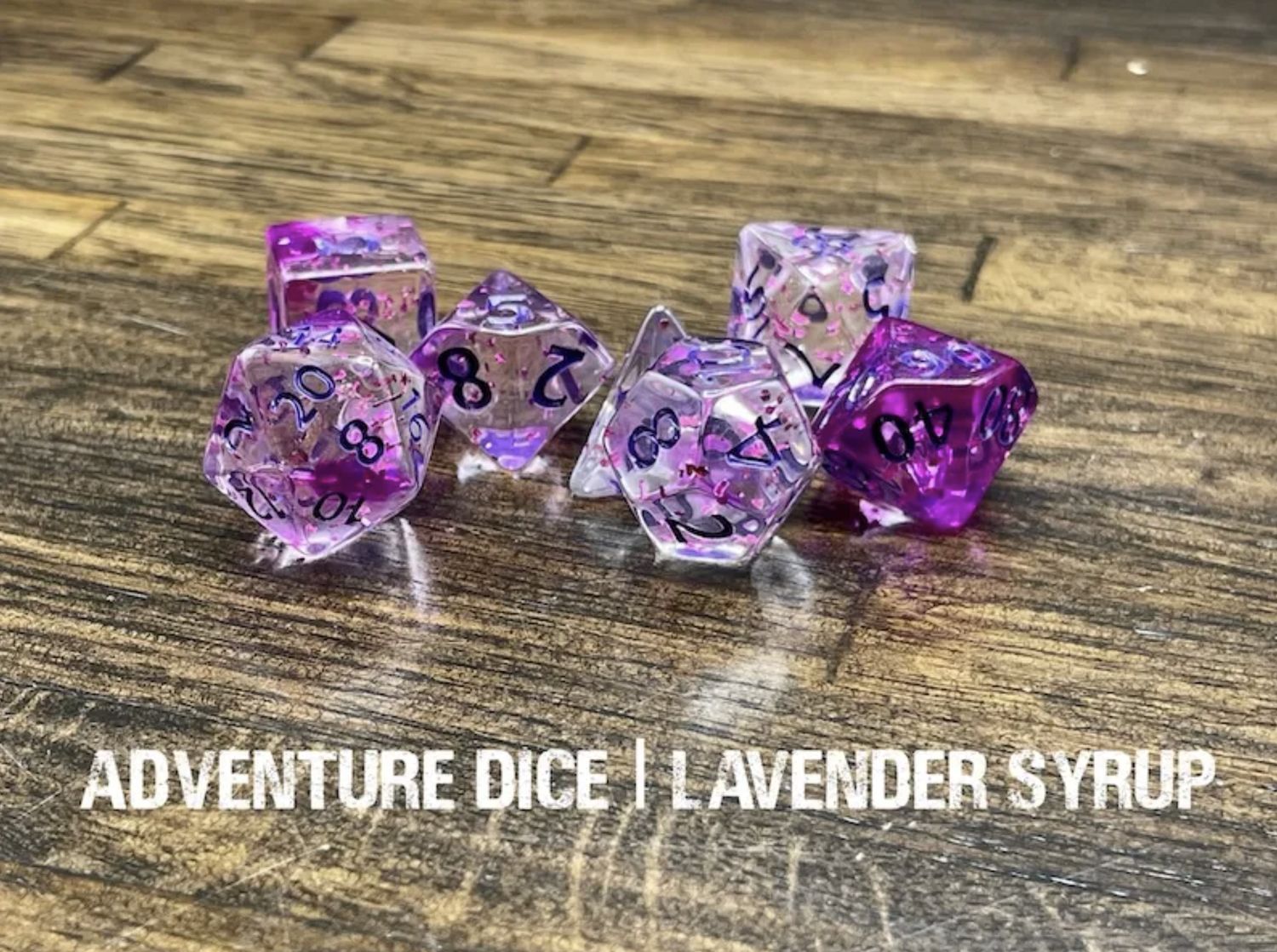 Lavender Syrup dice set
