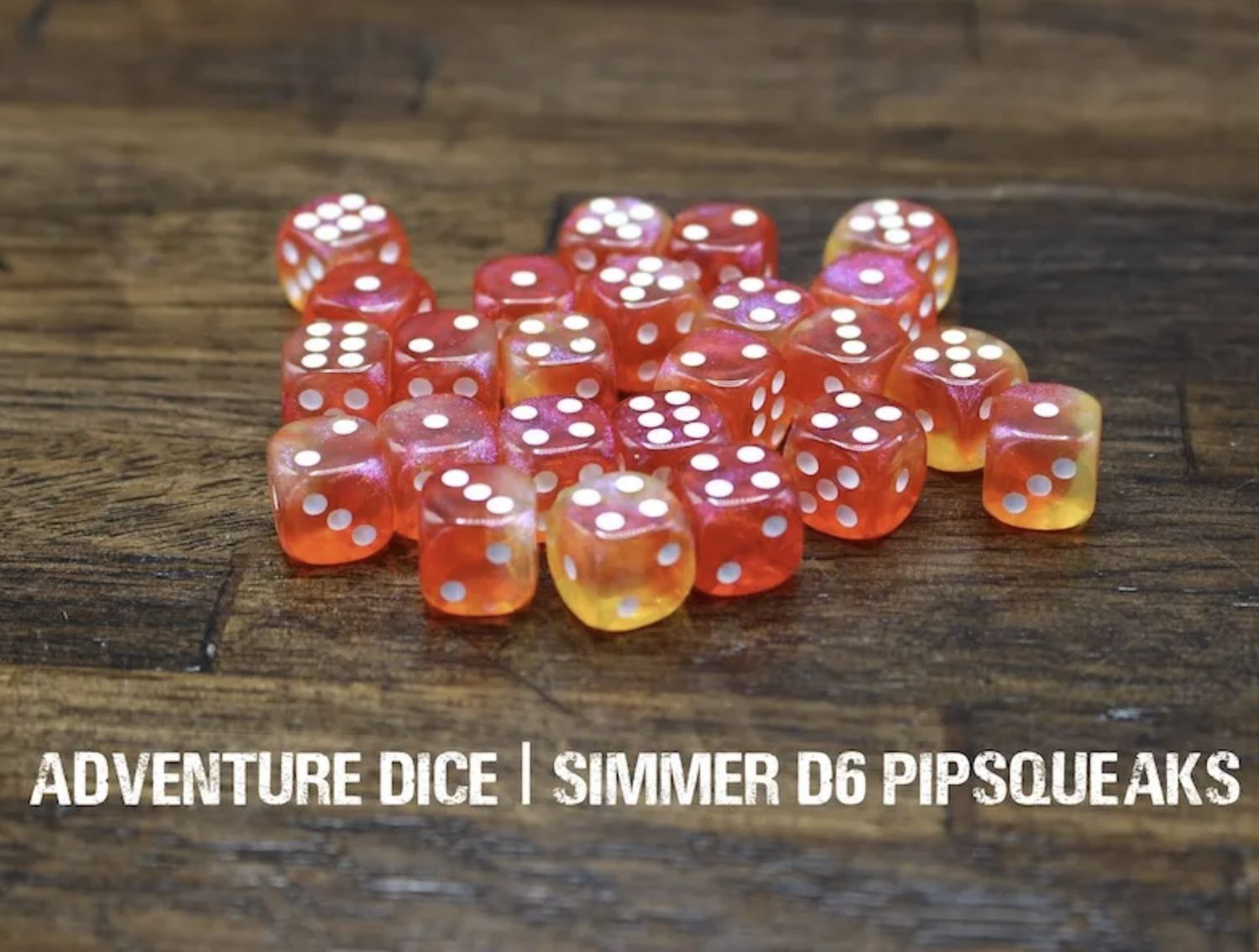 Simmer mini pipped d6 dice set