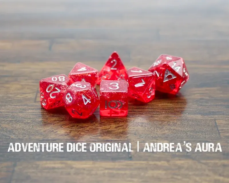 Andrea’s Aura dice set
