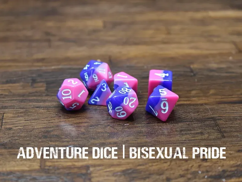 Bisexual dice set