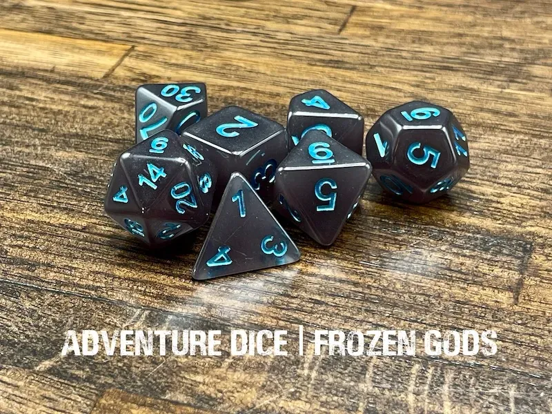 Frozen Gods dice set