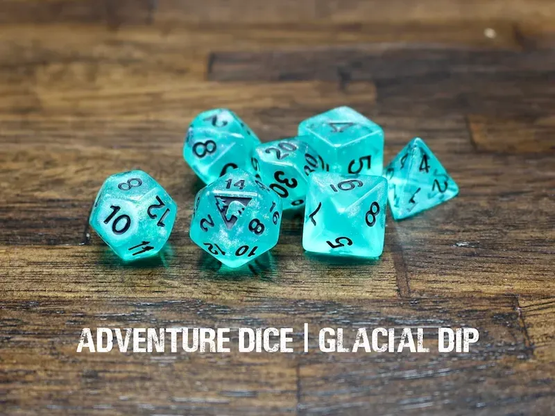 Glacial Dip dice set
