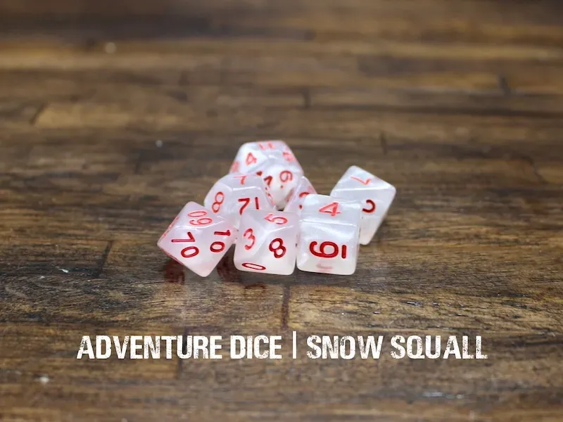 Snow Squall dice set