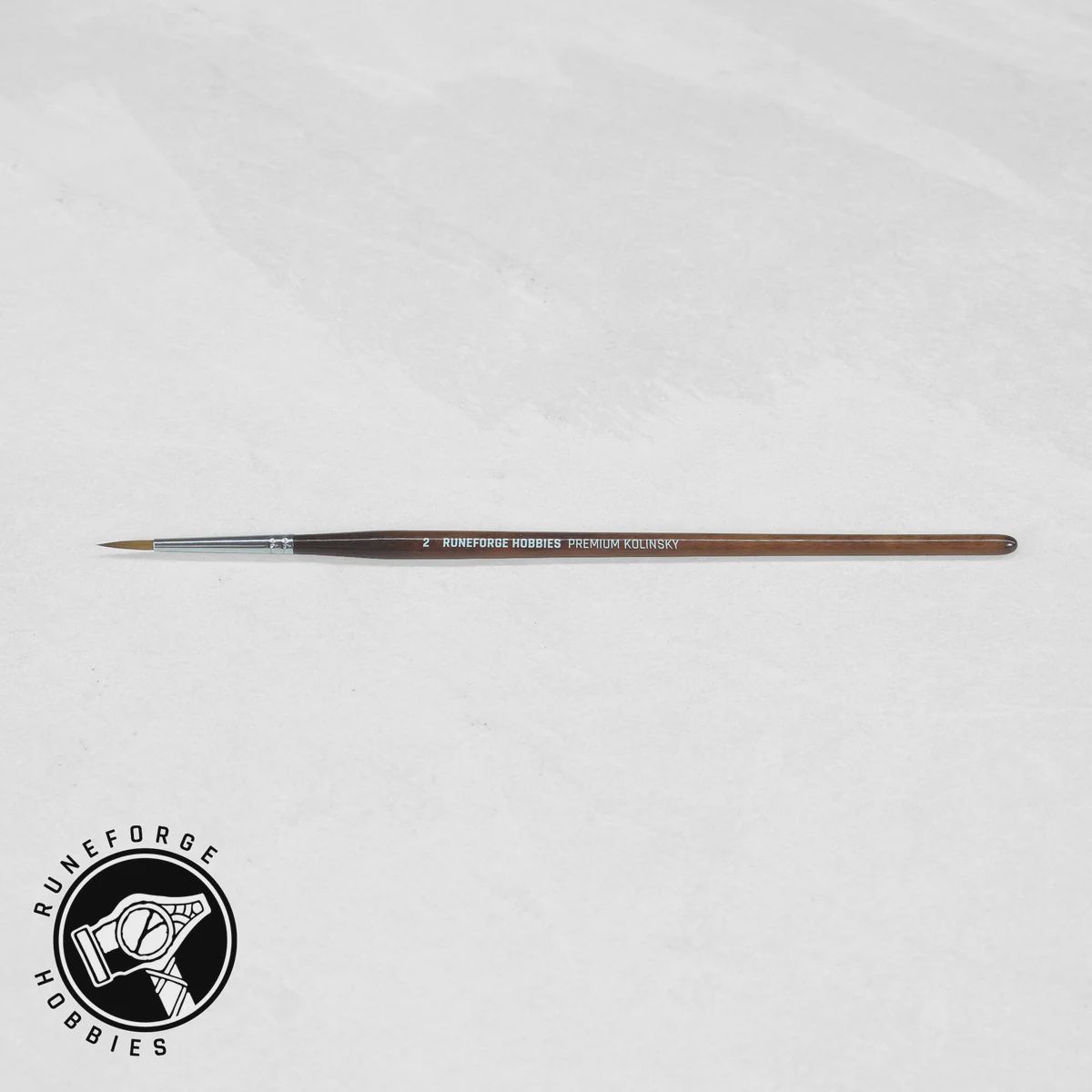 Runeforge Hobbies Premium Natural Kolinsky Brushes size 2