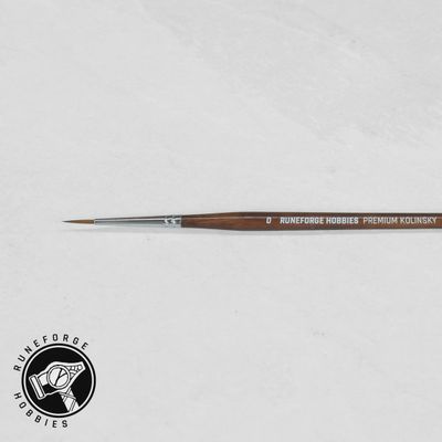 Runeforge Hobbies Premium Kolinsky Brushes - Size 0