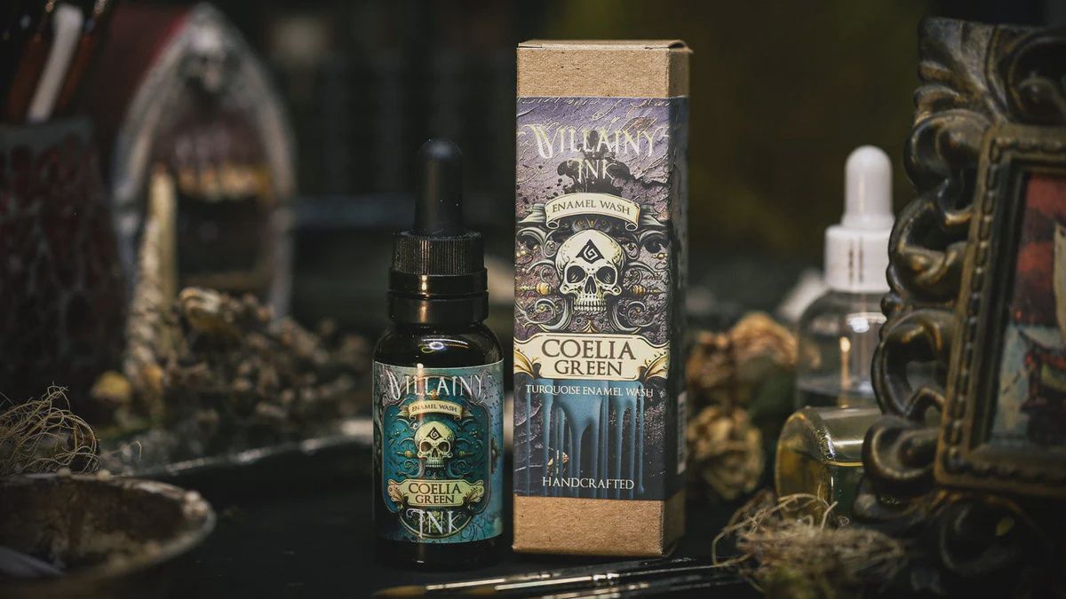 Villainy Inks Phase I - Handcrafted Enamel Washes 30ml - Coelia Green