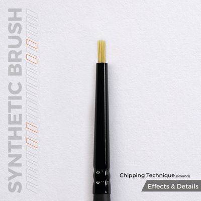 AK Interactive Synthetic Brush – Chipping Technique (Round)