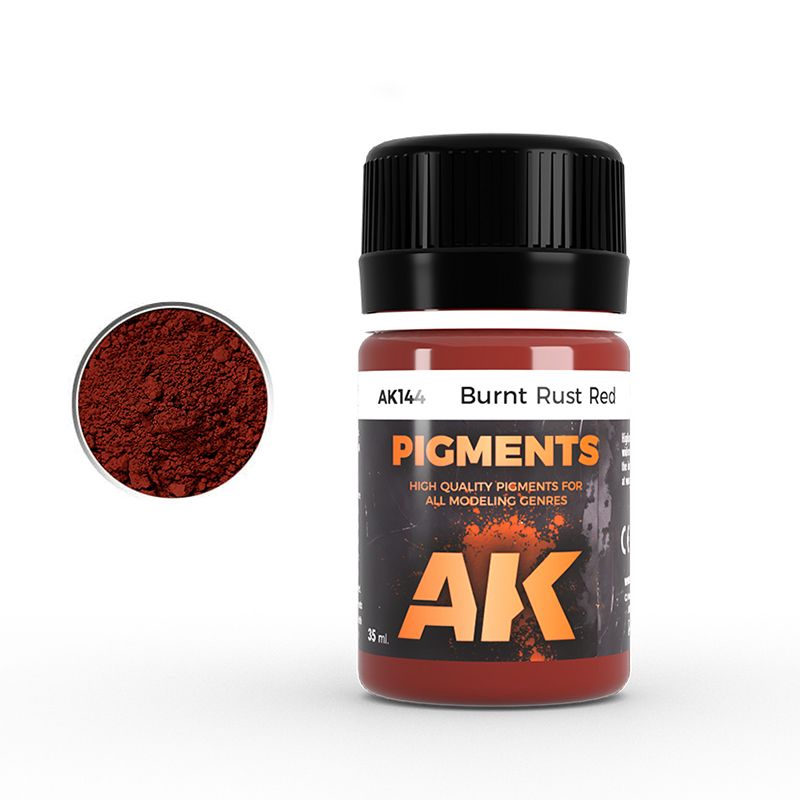 AK Interactive Brunt Rust Red Pigment