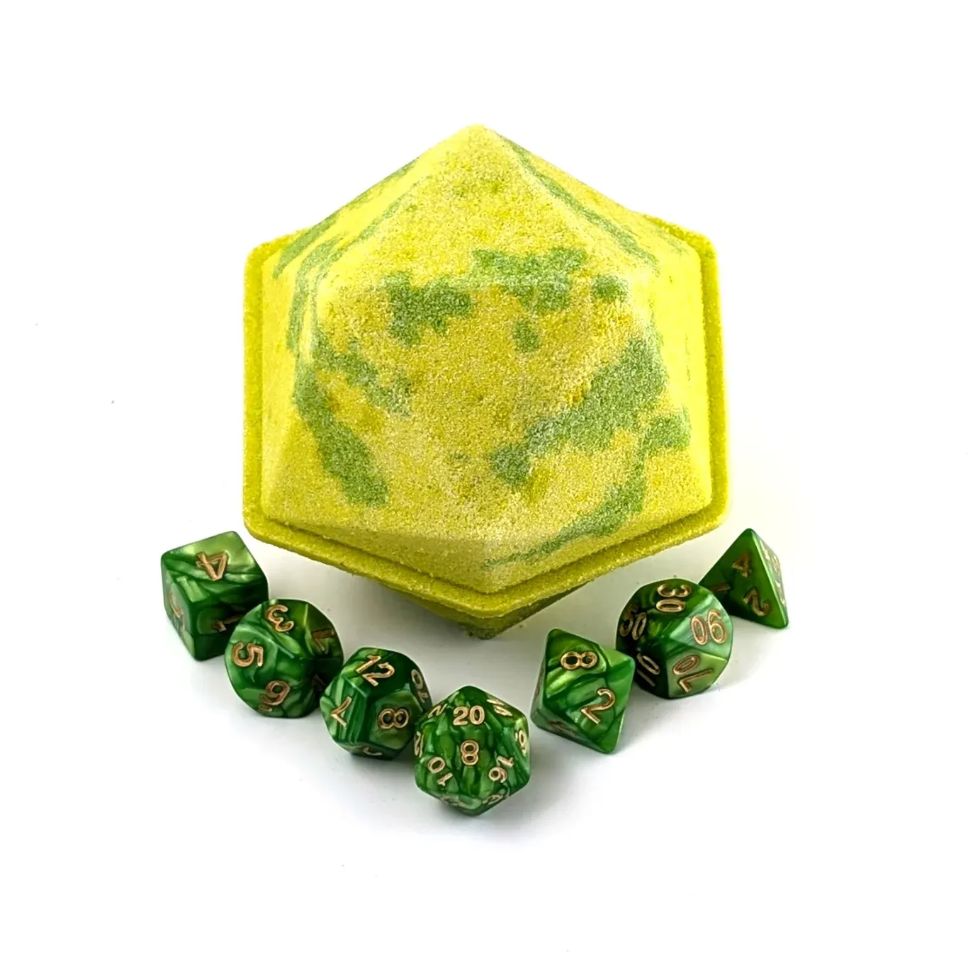 Monk dice bath bomb