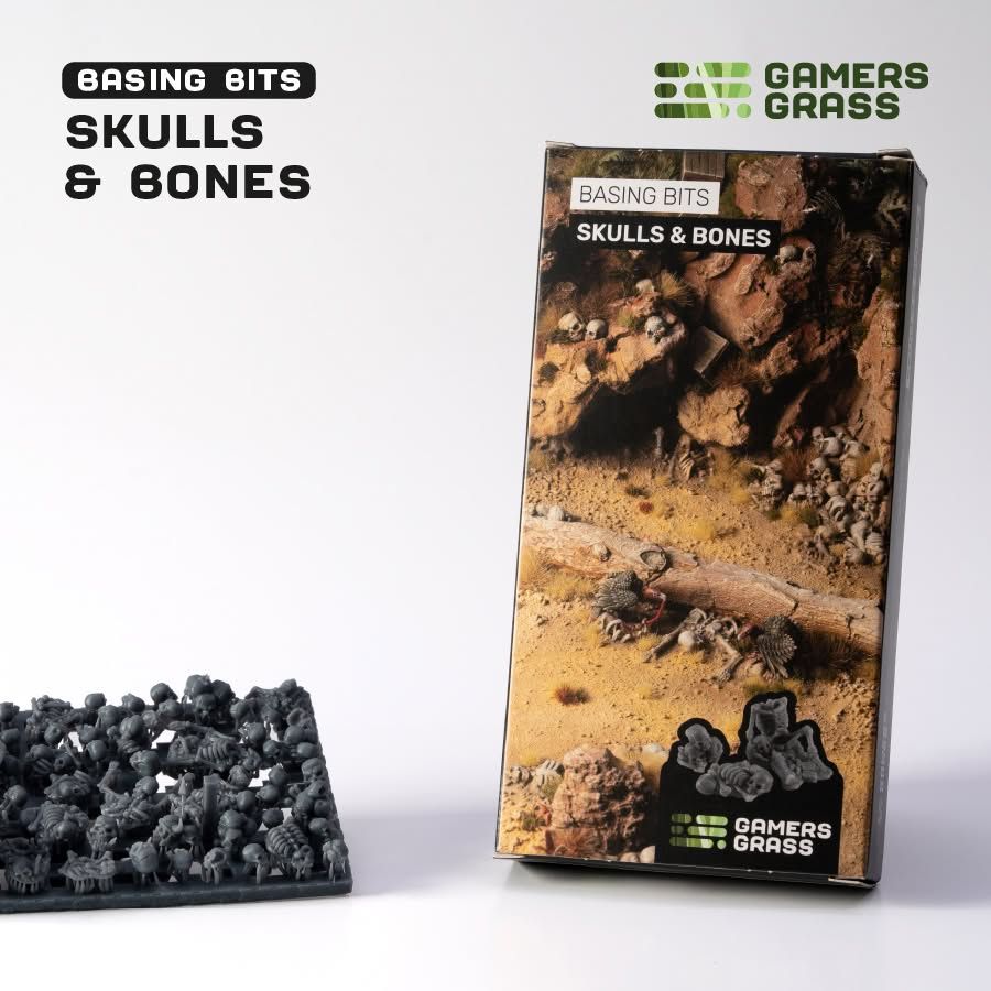 Gamers Grass Basing Bits - Skulls &amp; Bones