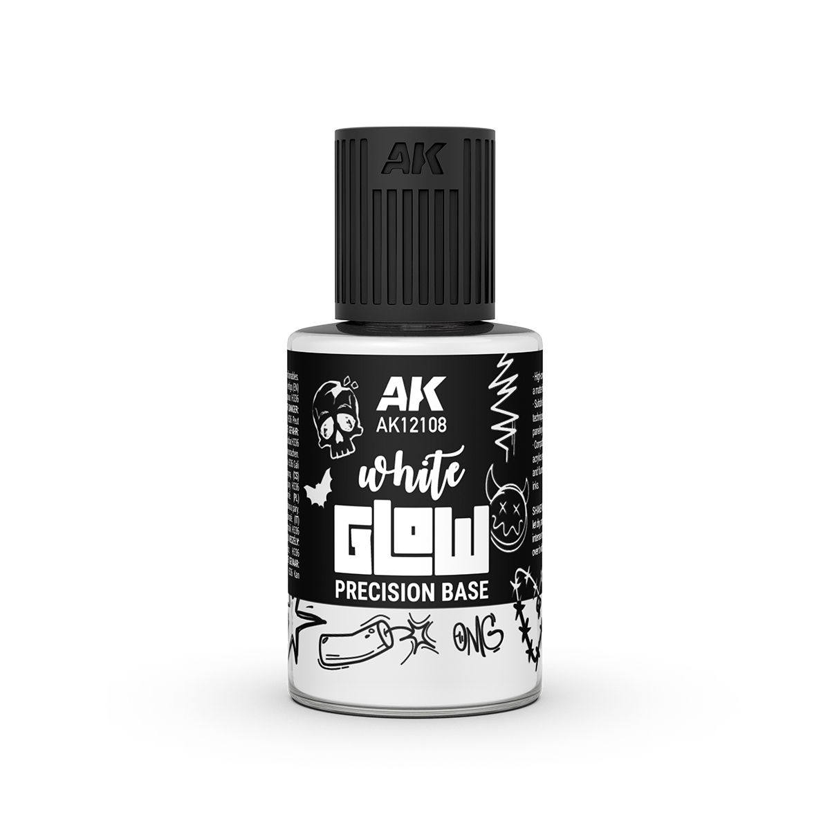 AK Interactive White Glow Precision Fluor Base 30ml