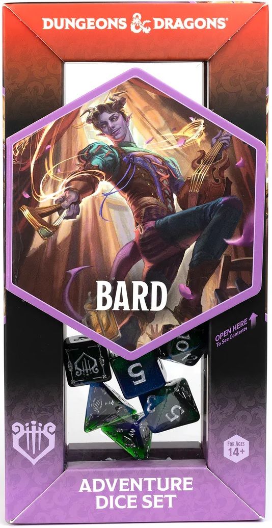 DnD Adventure Dice Bard: Blue