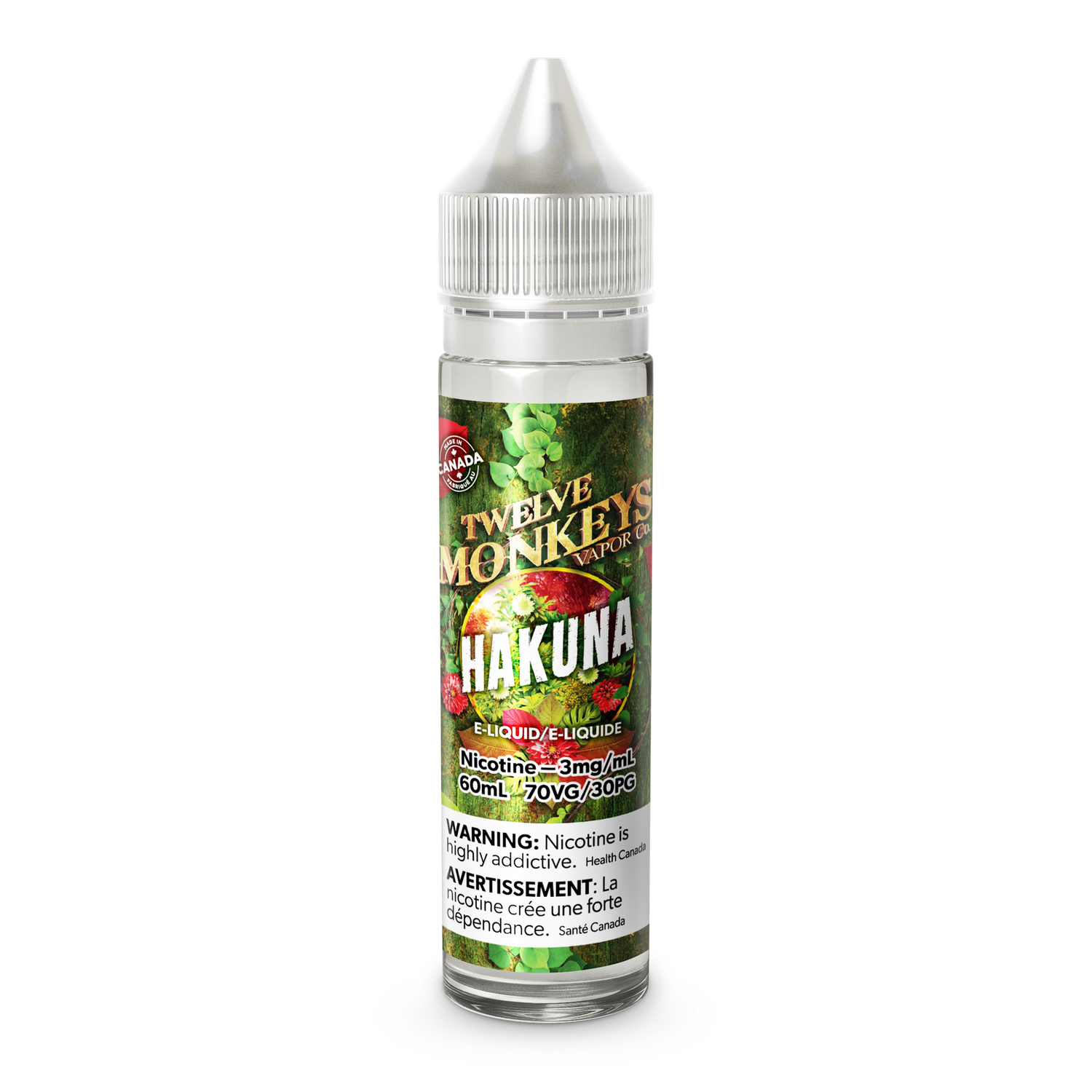 Hakuna 60ml, Nicotine Strength: 3mg