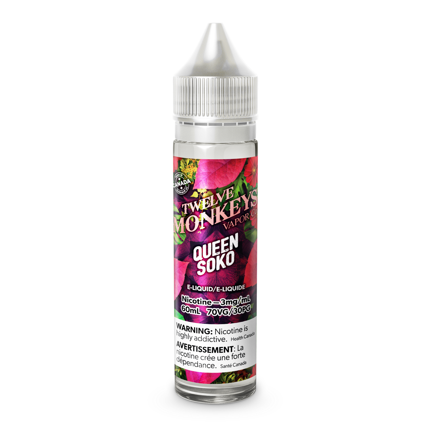 Queen Soko 60ml, Nicotine Strength: 3mg