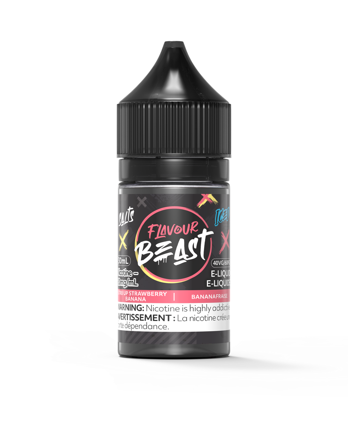 STR8 Up Strawberry Banana Iced Salts 30ml
